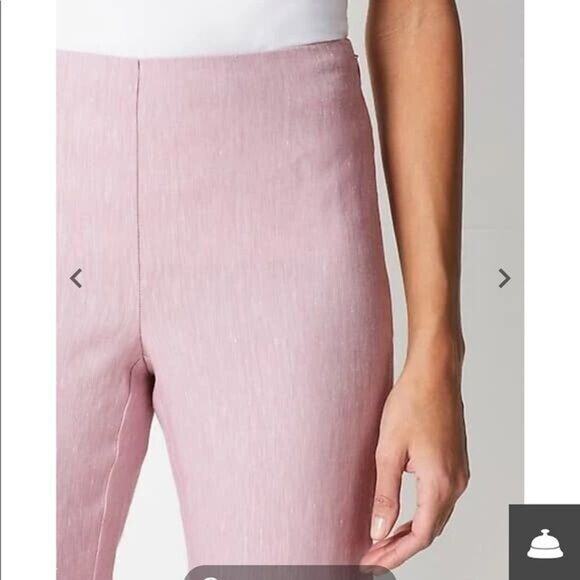 J Jill Linen Stretch Button Hem Ankle Pants Gray Womens MP Medium Petite - Picture 11 of 11